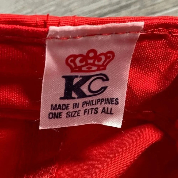 Vintage AJAX Captain StrapBack Hat NWOT Red/Gray - Picture 5 of 5